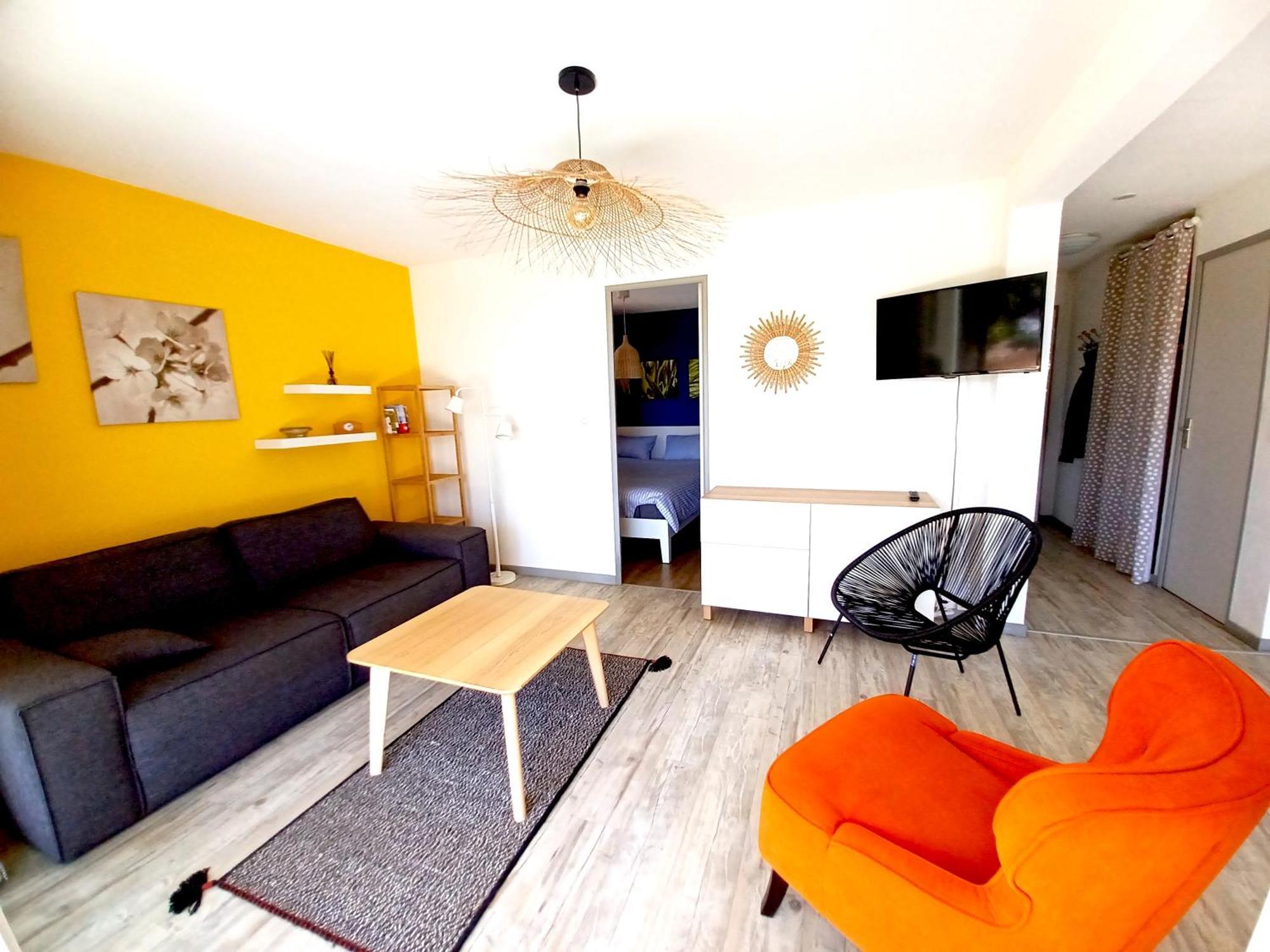 Plain-Pied Jardin 6 Personnes Clim Vue Mer Parking Wifi Terrasse Piscine Dans La Residence Saint-Pierre-la-Mer  Exteriér fotografie