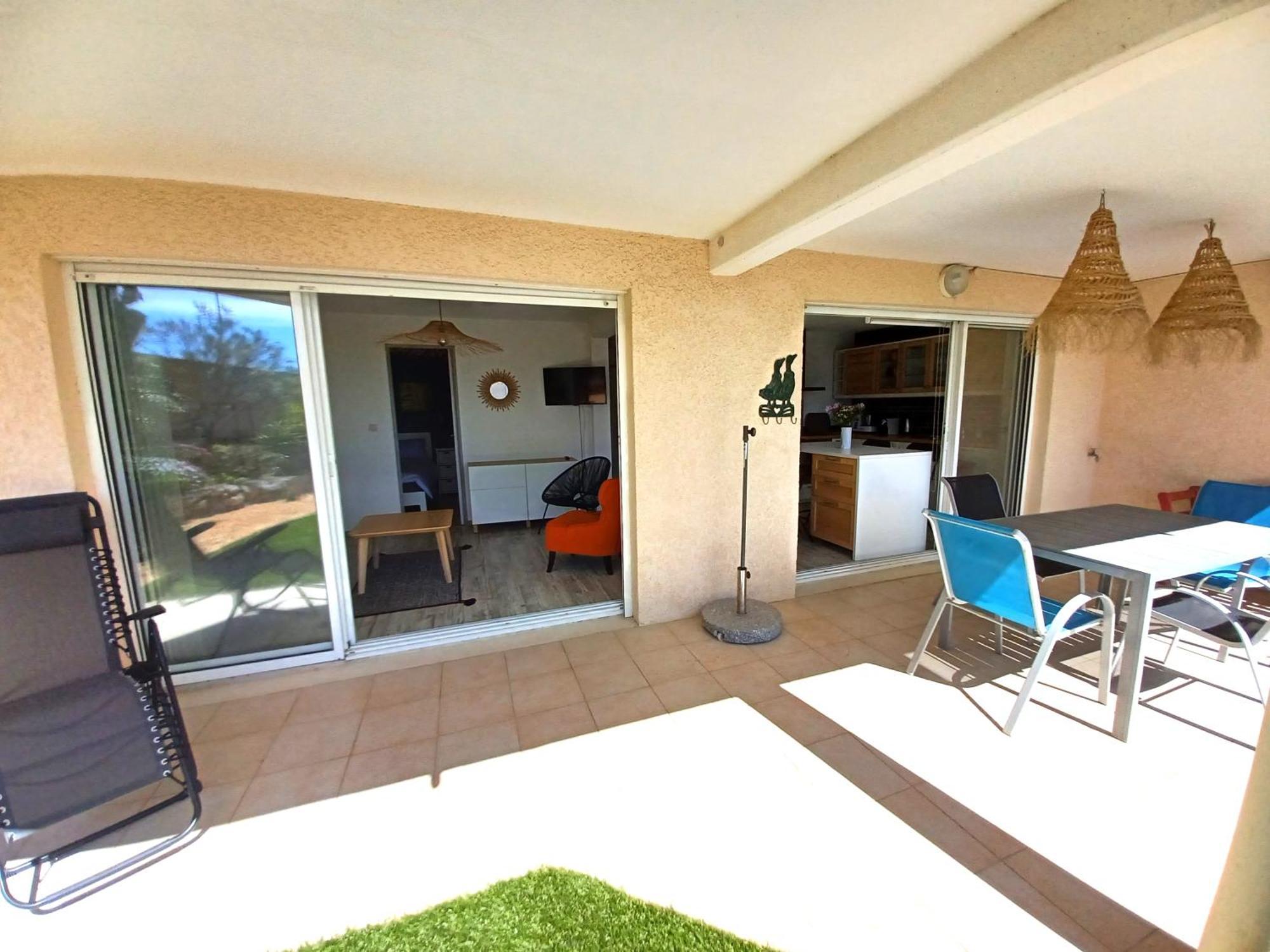 Plain-Pied Jardin 6 Personnes Clim Vue Mer Parking Wifi Terrasse Piscine Dans La Residence Saint-Pierre-la-Mer  Exteriér fotografie