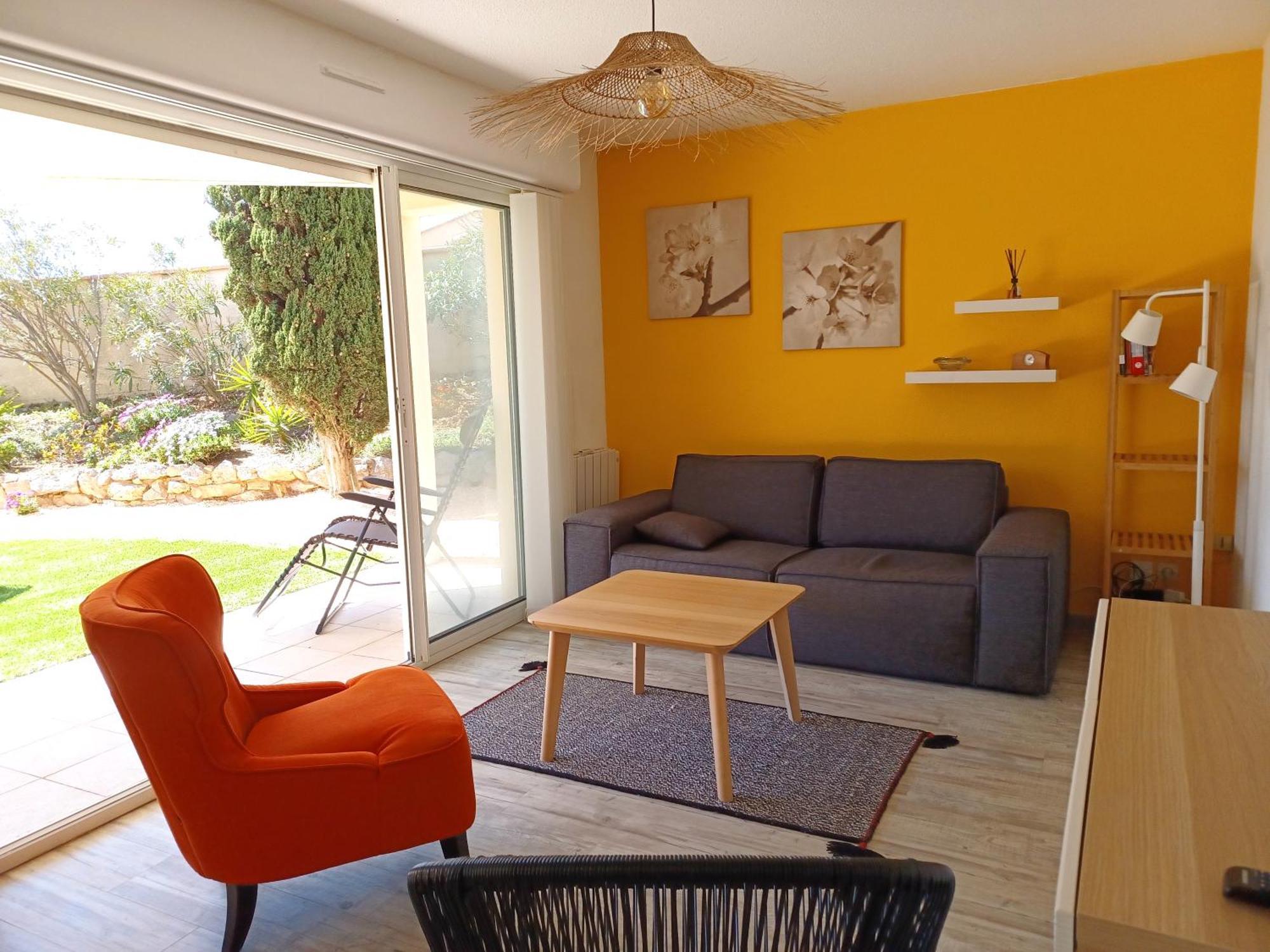 Plain-Pied Jardin 6 Personnes Clim Vue Mer Parking Wifi Terrasse Piscine Dans La Residence Saint-Pierre-la-Mer  Exteriér fotografie